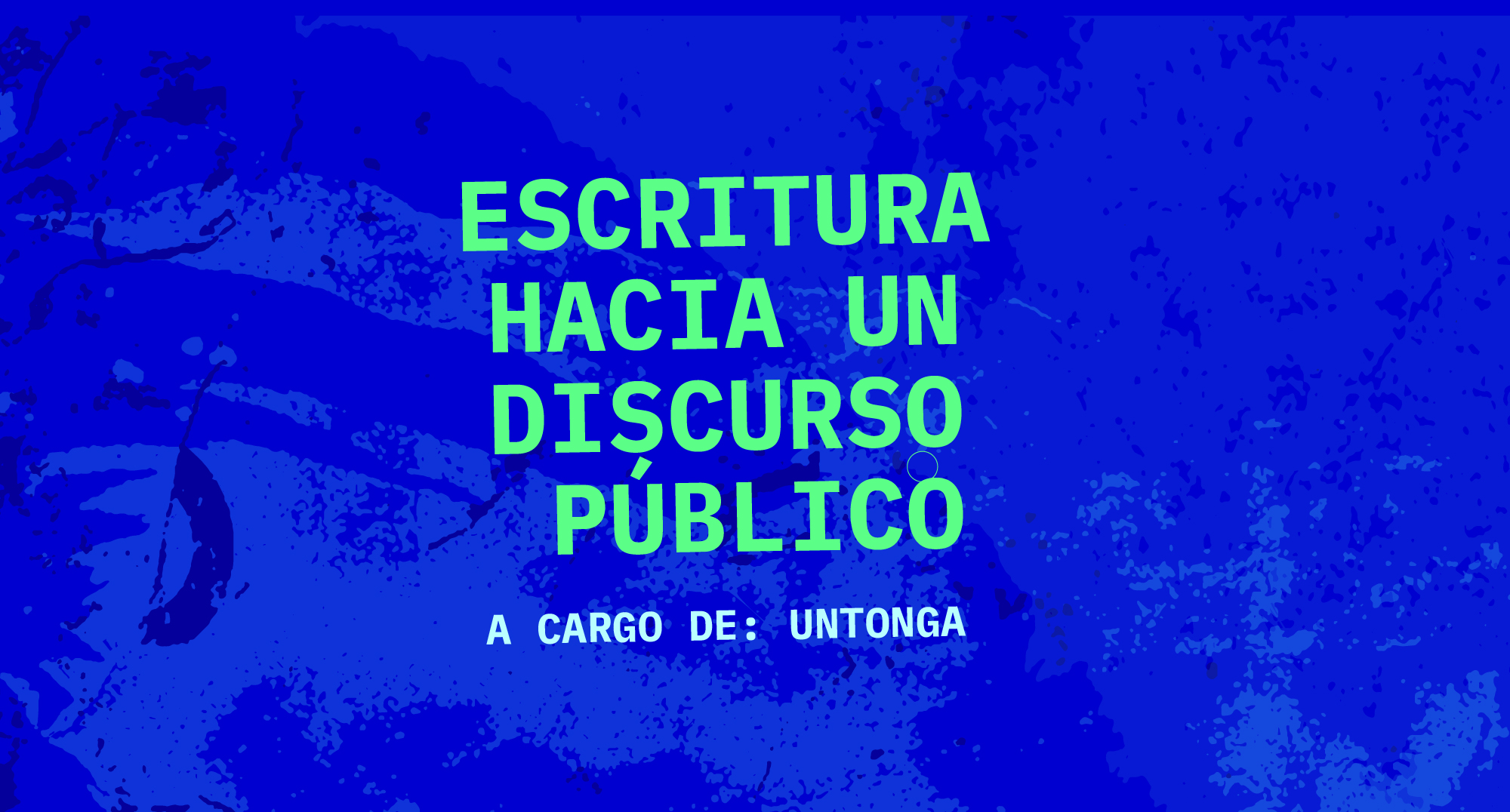 Escritura hacia un discurso público