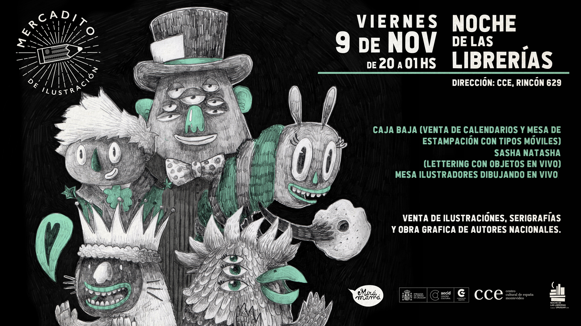 Mercadito de Ilustración :: Noche de las librerías en el CCE