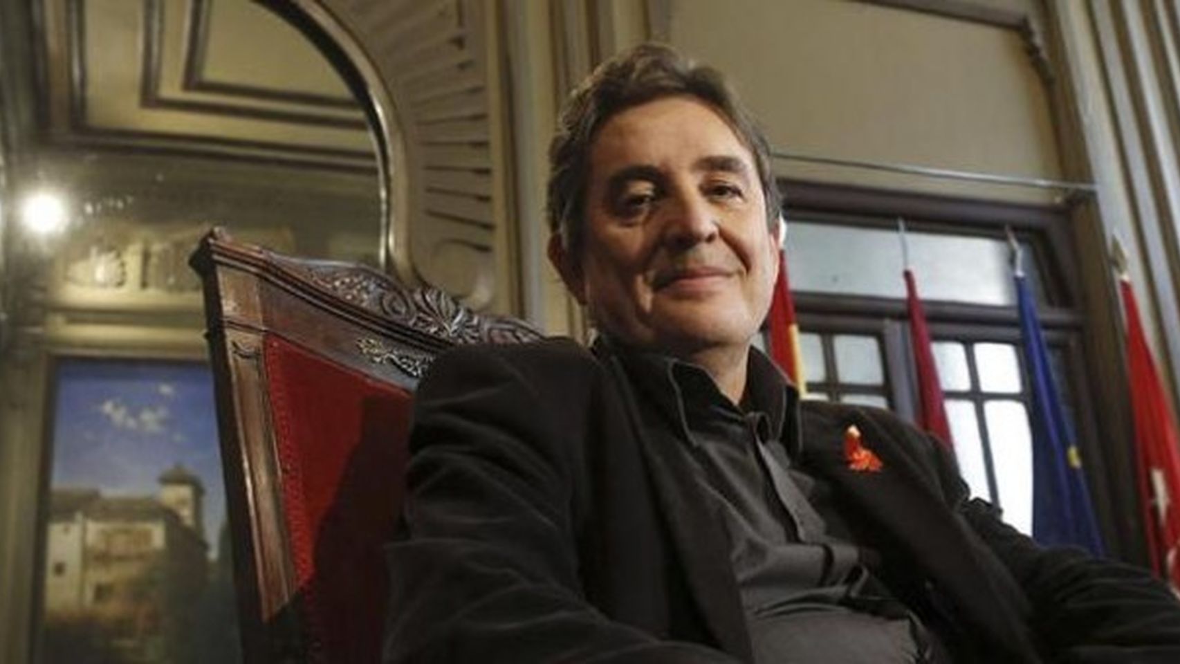 El director del Instituto Cervantes, Luis García Montero en el CCE Montevideo