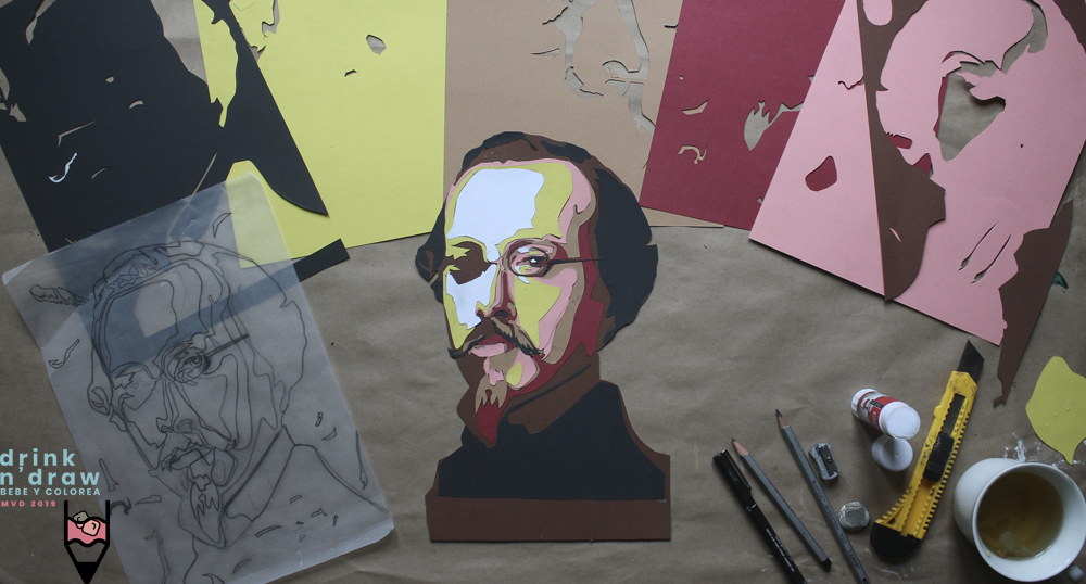 drink n´ draw: Re-interpretación de retratos clásicos.