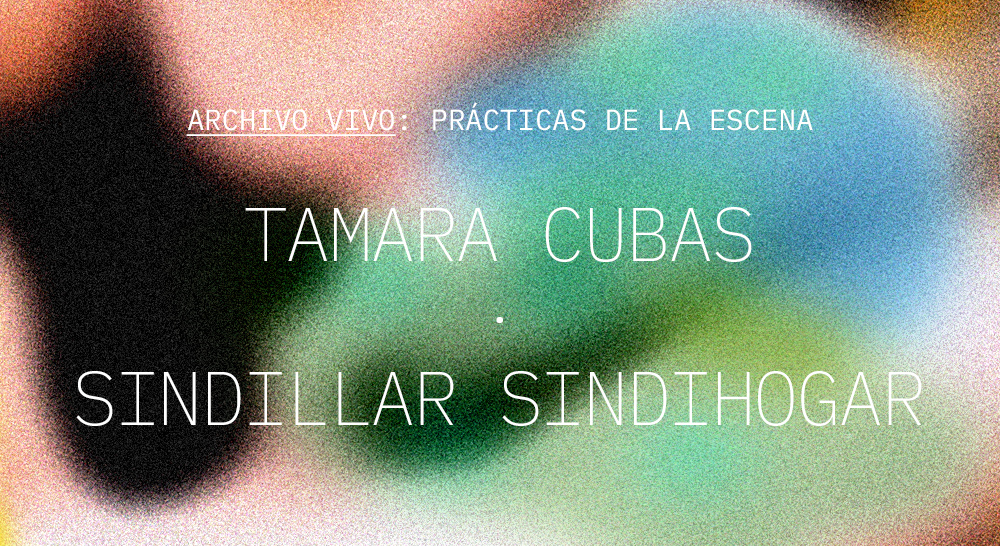 Archivo vivo: prácticas de la escena. Tamara Cubas - Sindillar-Sindihogar