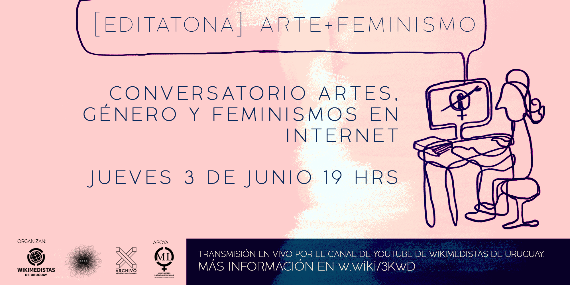 Editatona Arte y Feminismo en Uruguay 2021
