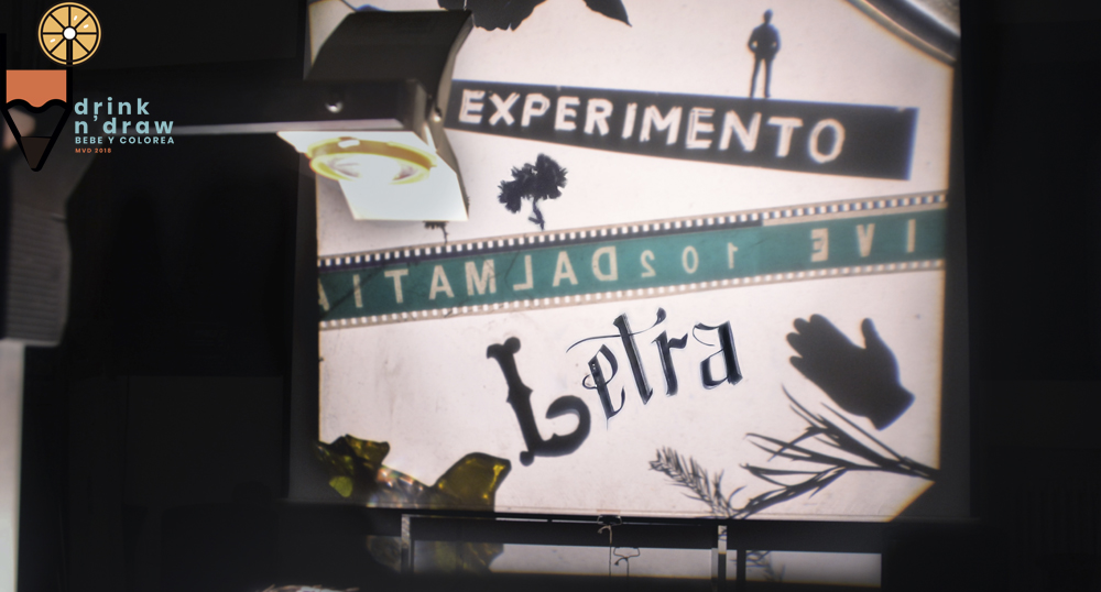 drink n´ draw: bebe y colorea / Experimento Letra