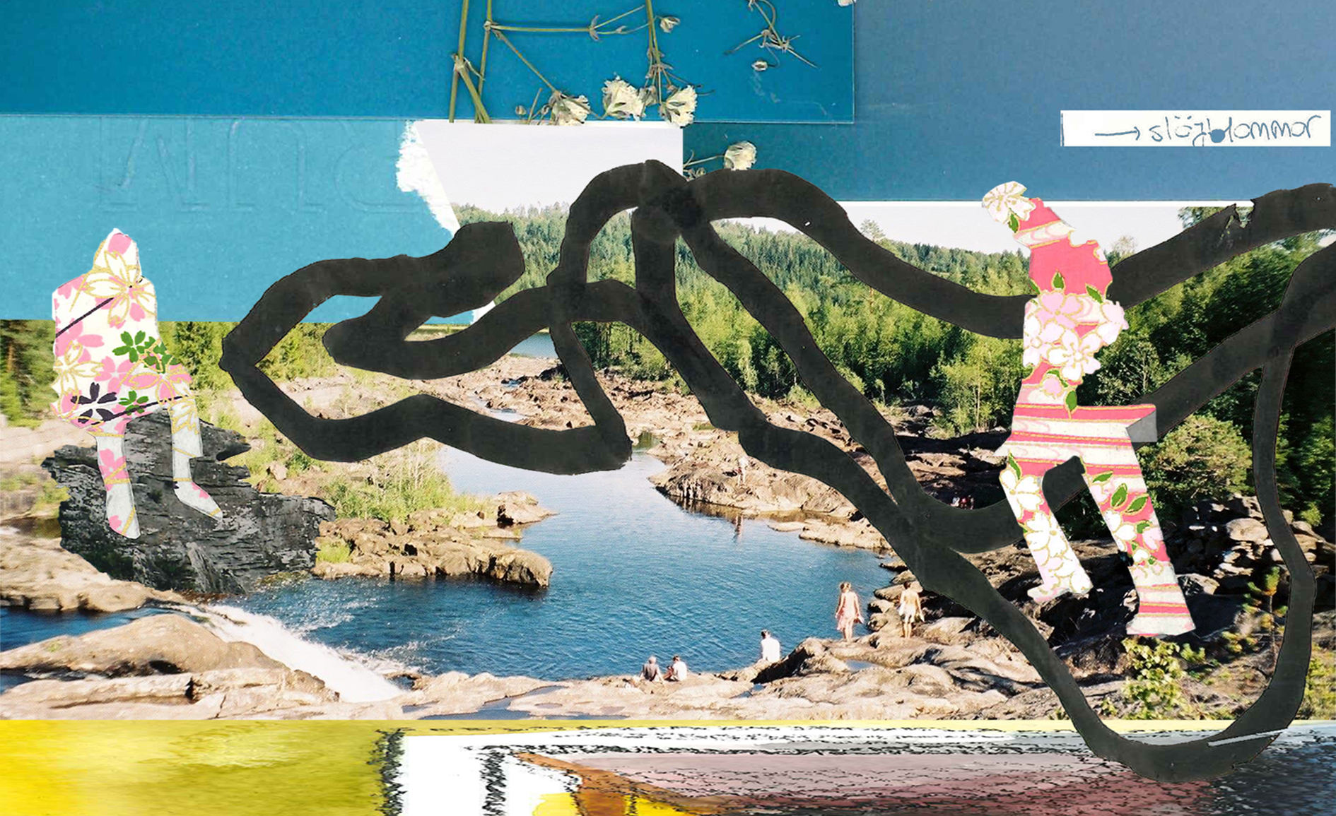 Taller de collage “En el andén / På spåret – Un viaje por las ciudades suecas”