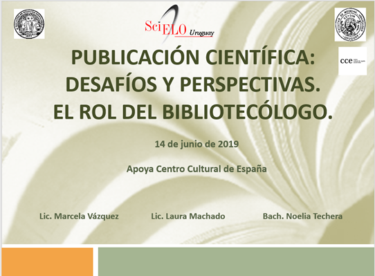 Taller: Publicación científica: desafíos y perspectivas. El rol del Bibliotecólogo